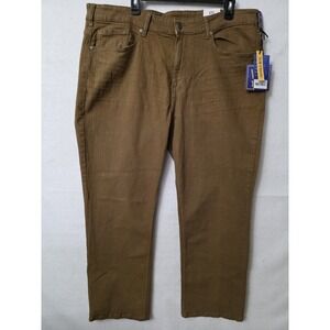 VTG 1946 Soft Comfort Jeans Men's 40x32 Brown Slim‎ Straight Fit NEW Luxury NWT